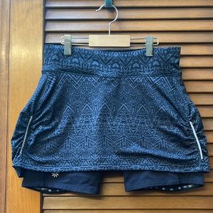 Athleta skort XS black gray